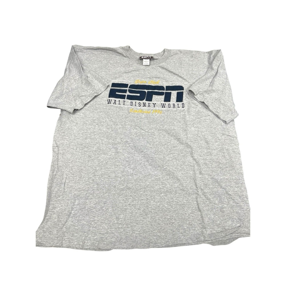 Vintage ESPN Grey‎ 90s Walt Disney World T-shirt Size 2XL